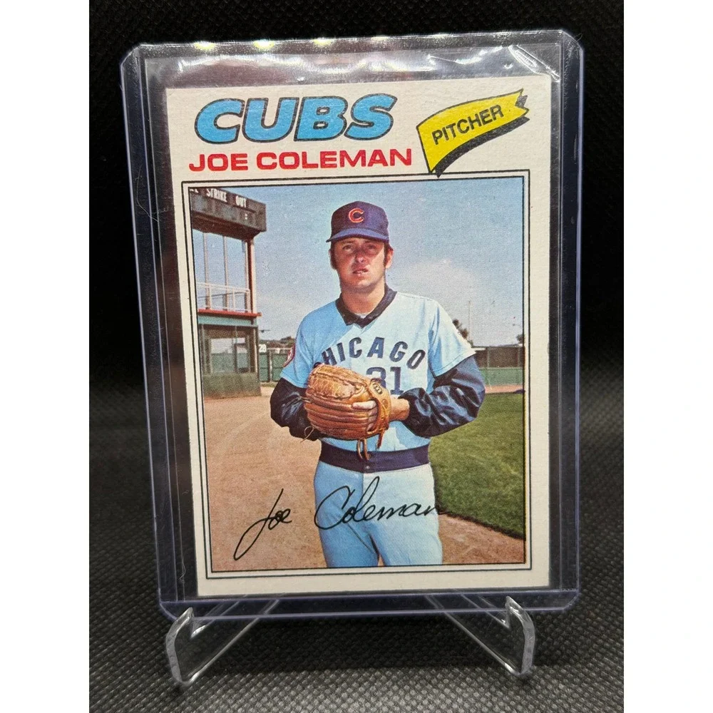 1977 Topps Joe Coleman Chicago Cubs Baseball Card 219 Pitcher Vintage MLB